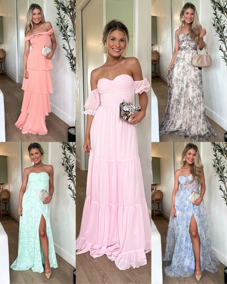 Spring formal wedding guest dresses that I can’t get enough of. Wearing size XS (and size 2) in all!

#LTKSeasonal #LTKwedding #LTKstyletip