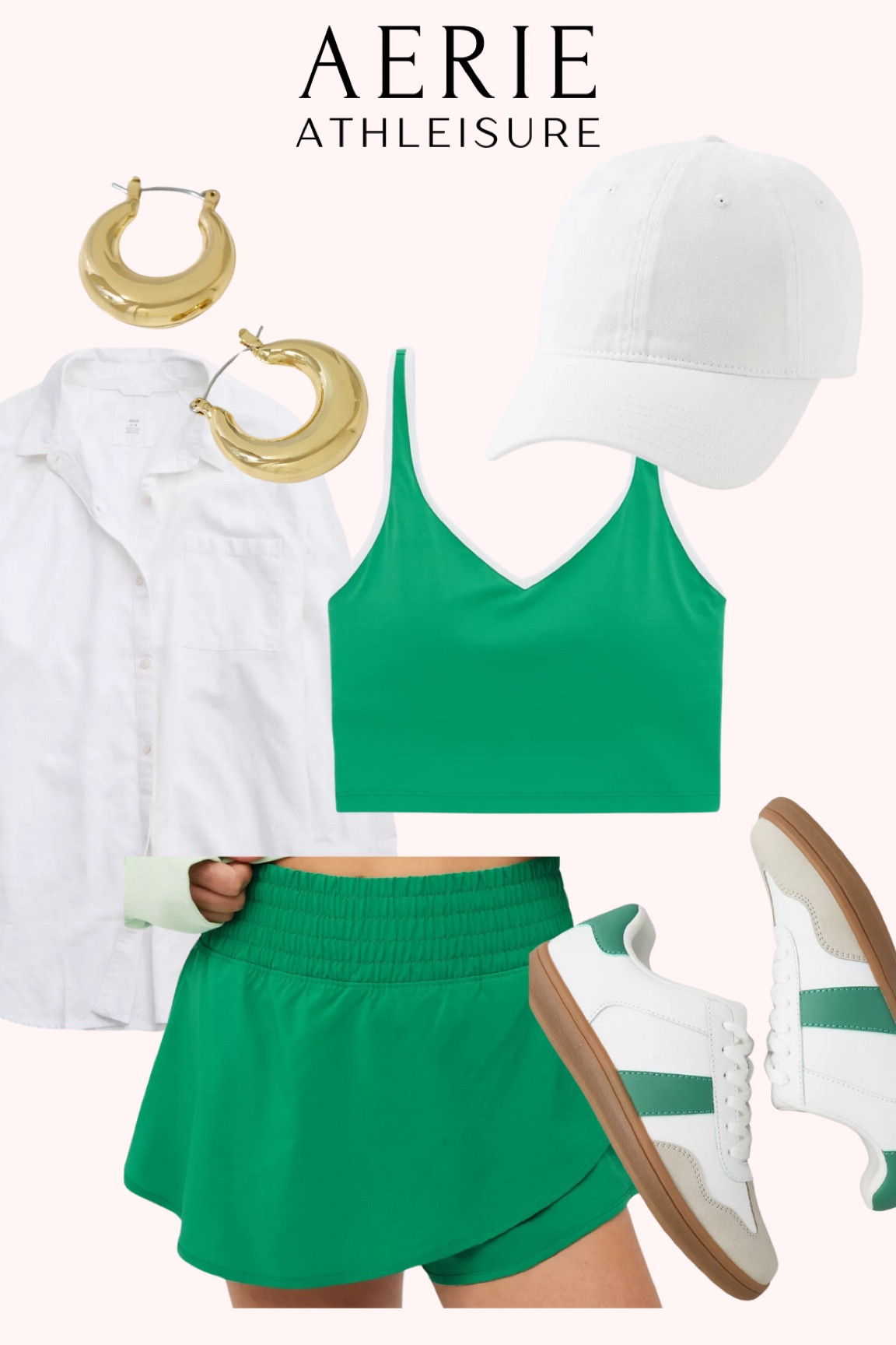 Aerie athleisure in green - perfect for St paddy’s 

#LTKSeasonal #LTKstyletip #LTKmidsize