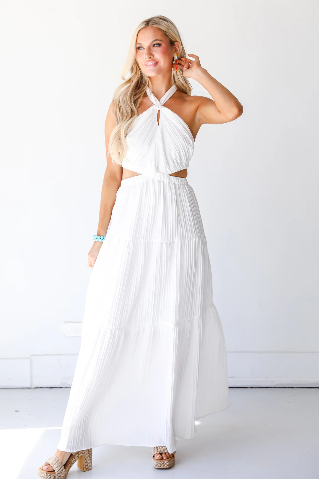 Positively Precious Halter Maxi Dress | Dress Up