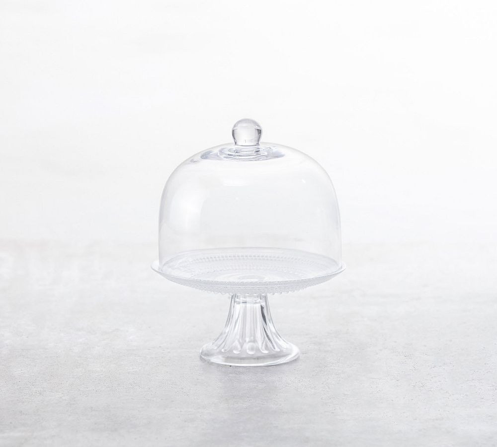 Jupiter Beaded Glass Cake Stand | Pottery Barn (US)