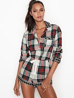 Victoria's Secret Flannel Romper | Victoria's Secret (US / CA )