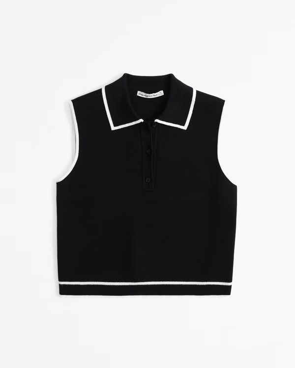 LuxeLoft Sleeveless Notch-Neck Top | Abercrombie & Fitch (US)