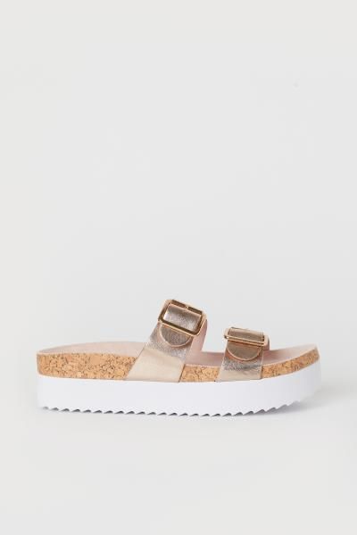 Platform Sandals - Rose gold-colored -  | H&M US | H&M (US + CA)