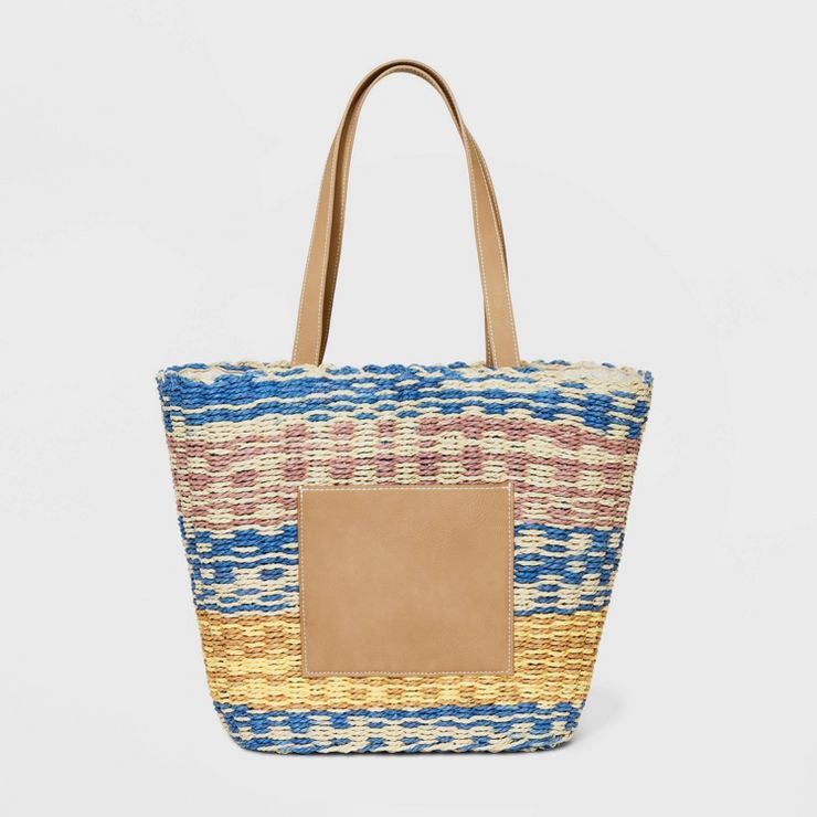 Straw Basket Tote Handbag - Universal Thread™ | Target