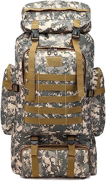 Monotele Military Tactical Backpack,70L large capacity Waterproof Outdoor sports camouflage backp... | Amazon (US)