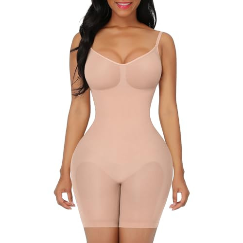 FeelinGirl Shapewear Bodysuit Tummy Control Seamless Sculpting Hip Enhancer Body Shaper for Women | Amazon (US)