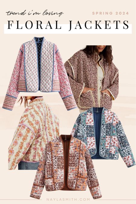Spring 2024 fashion trends I’m loving - floral patchwork jackets. Linked options from both Free People and Amazon



#LTKSeasonal #LTKstyletip