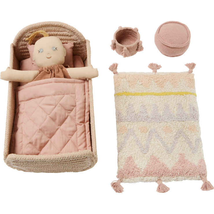 Mini Lorena Ammi Doll & Bed Toy Set | Maisonette