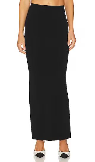 Jalea Maxi Knit Skirt in Black | Revolve Clothing (Global)