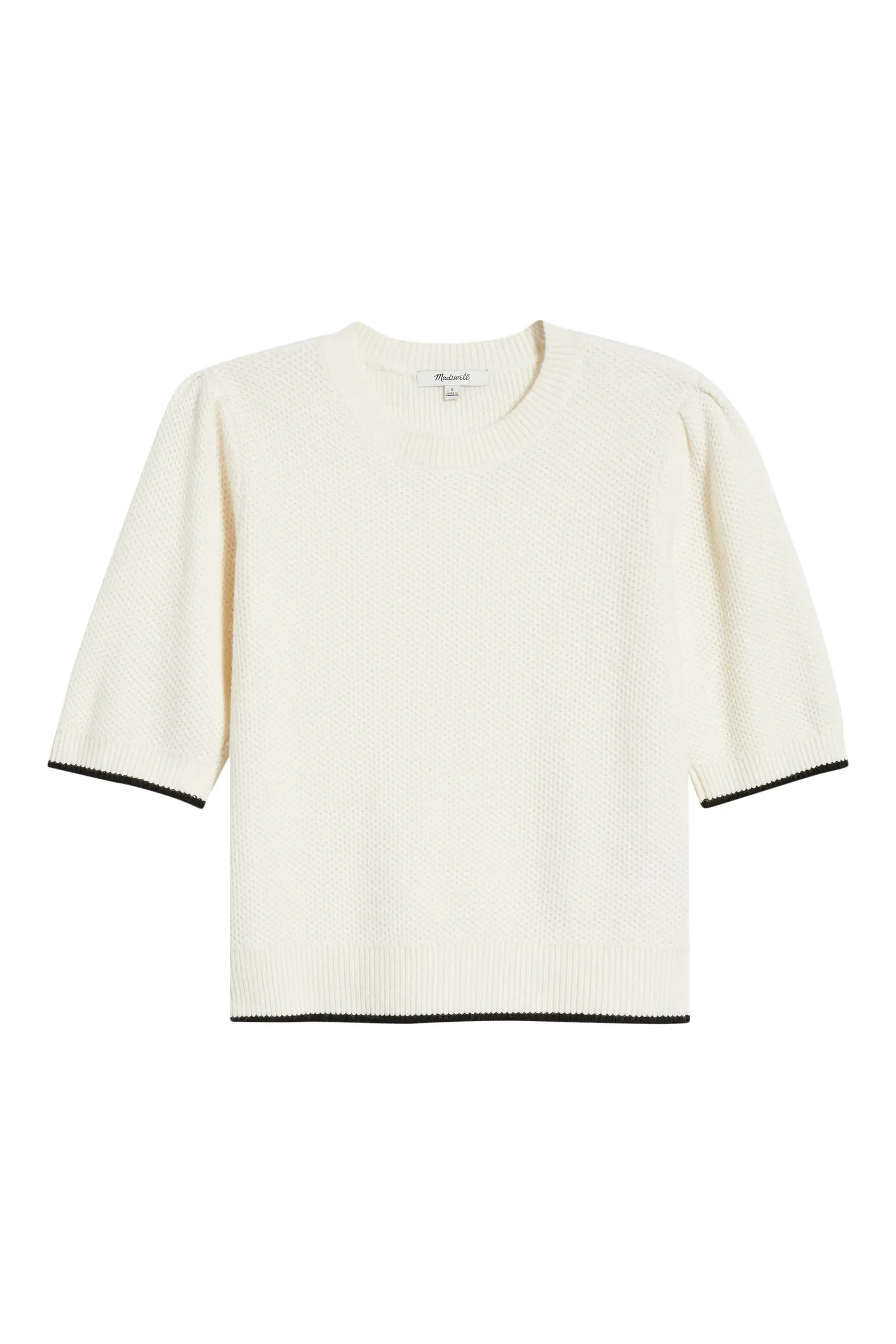 Puff Sleeve Textured Merino Wool Blend Sweater (Women) | Nordstrom | Nordstrom