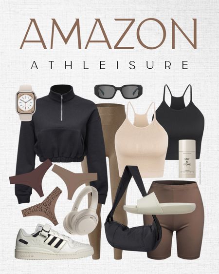 Shop this Amazon athleisure Fall outfit! Travel outfit, airport outfit. Ribbed tank, biker shorts, Croc Slides, Adidas Forum Low sneakers, noshow underwear, seamless leggings, sling bag, and more!

Follow my shop @thehouseofsequins on the @shop.LTK app to shop this post and get my exclusive app-only content!

#liketkit 
@shop.ltk
https://liketk.it/4hIPt

#LTKtravel #LTKSeasonal #LTKstyletip
