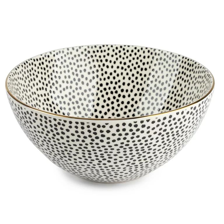 Thyme & Table Stoneware Large Bowl, Dot | Walmart (US)