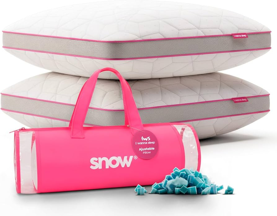 IWS I WANNA SLEEP SnowTouch\u00ae Adjustable Pillow, Neck Support, Bed Pillows for Sleeping, Gel ... | Amazon (US)