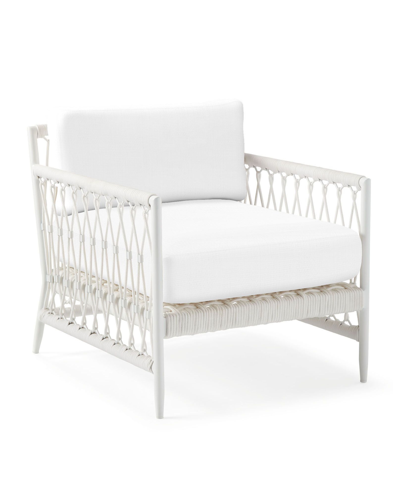 Salt Creek Lounge Chair - White | Serena and Lily