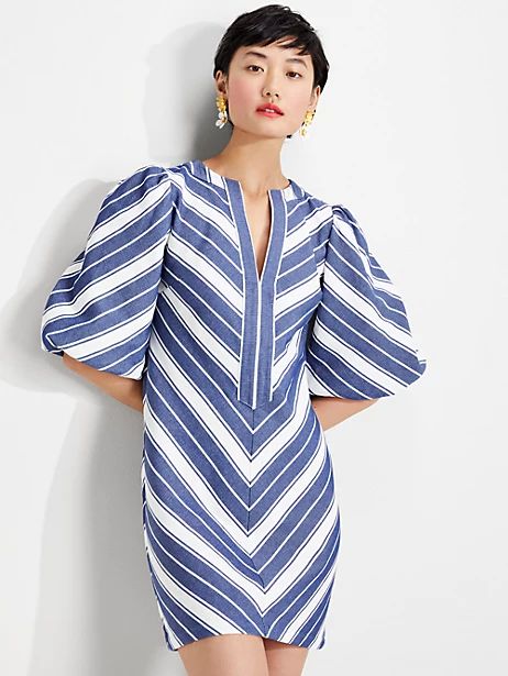 stripe double cloth dress | Kate Spade (US)