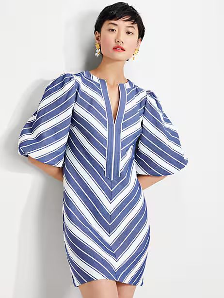 stripe double cloth dress | Kate Spade (US)