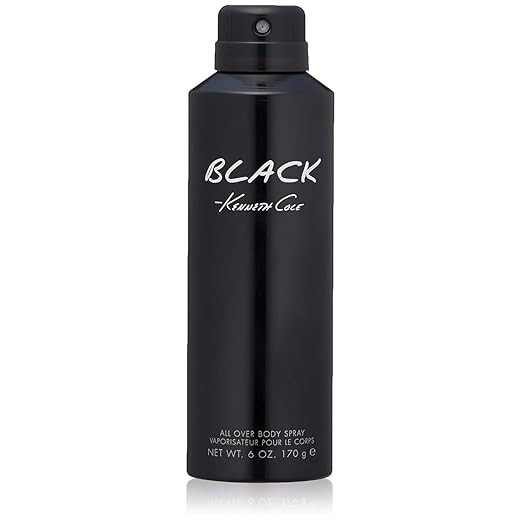 Kenneth Cole Black All Over Body Spray for Men, Aromatic Woody Fragrance, Notes of Watermint, Man... | Amazon (US)