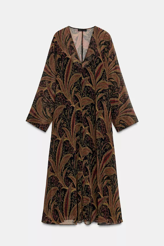 ZW COLLECTION PAISLEY SCARF DRESS | Zara Canada