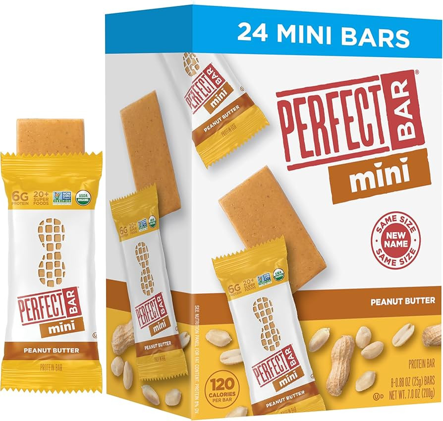 Perfect Bar Mini, Peanut Butter Protein Bar, Protein Snack, Snack Bar, Organic, Gluten Free, Soy ... | Amazon (US)