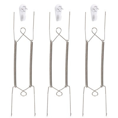 Unique Bargains Stainless Steel Invisible Design Wall Decorative Plate Hanger 3 Pcs 12 Inch | Target