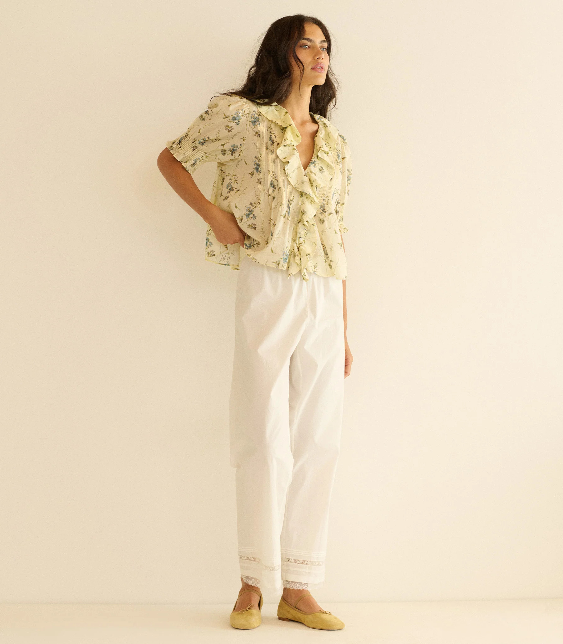 Lavona Pant - Powder | DÔEN | DOEN