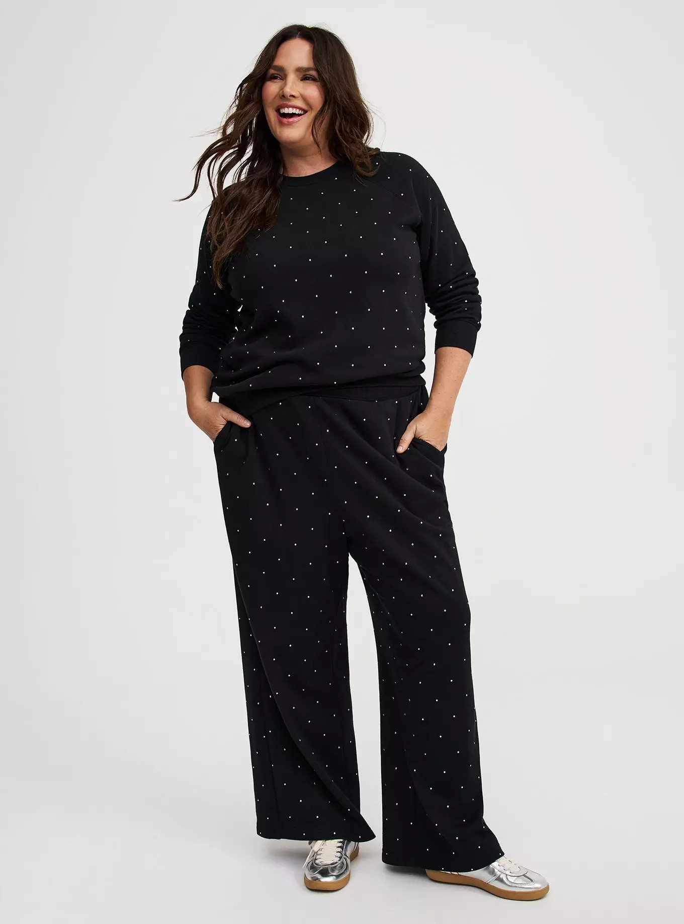 High-Rise Wide Leg Cozy Fleece Pant | Torrid (US & Canada)