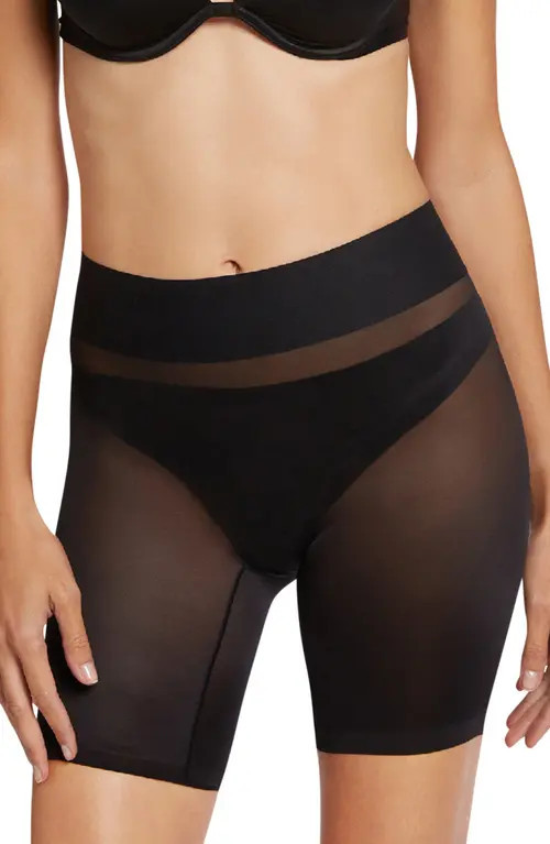 Wolford Sheer Touch Shaping Shorts in Black at Nordstrom, Size 10 Us | Nordstrom