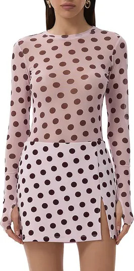 Kaylee Long Sleeve Mesh Top | Nordstrom