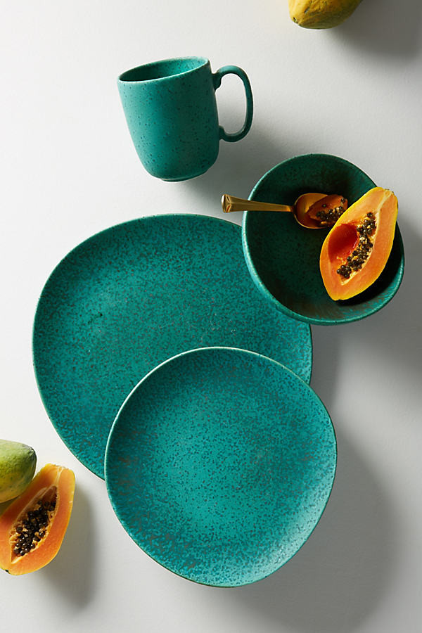 Zoysia Dinner Plate By Anthropologie in Blue Size DINNER | Anthropologie (US)