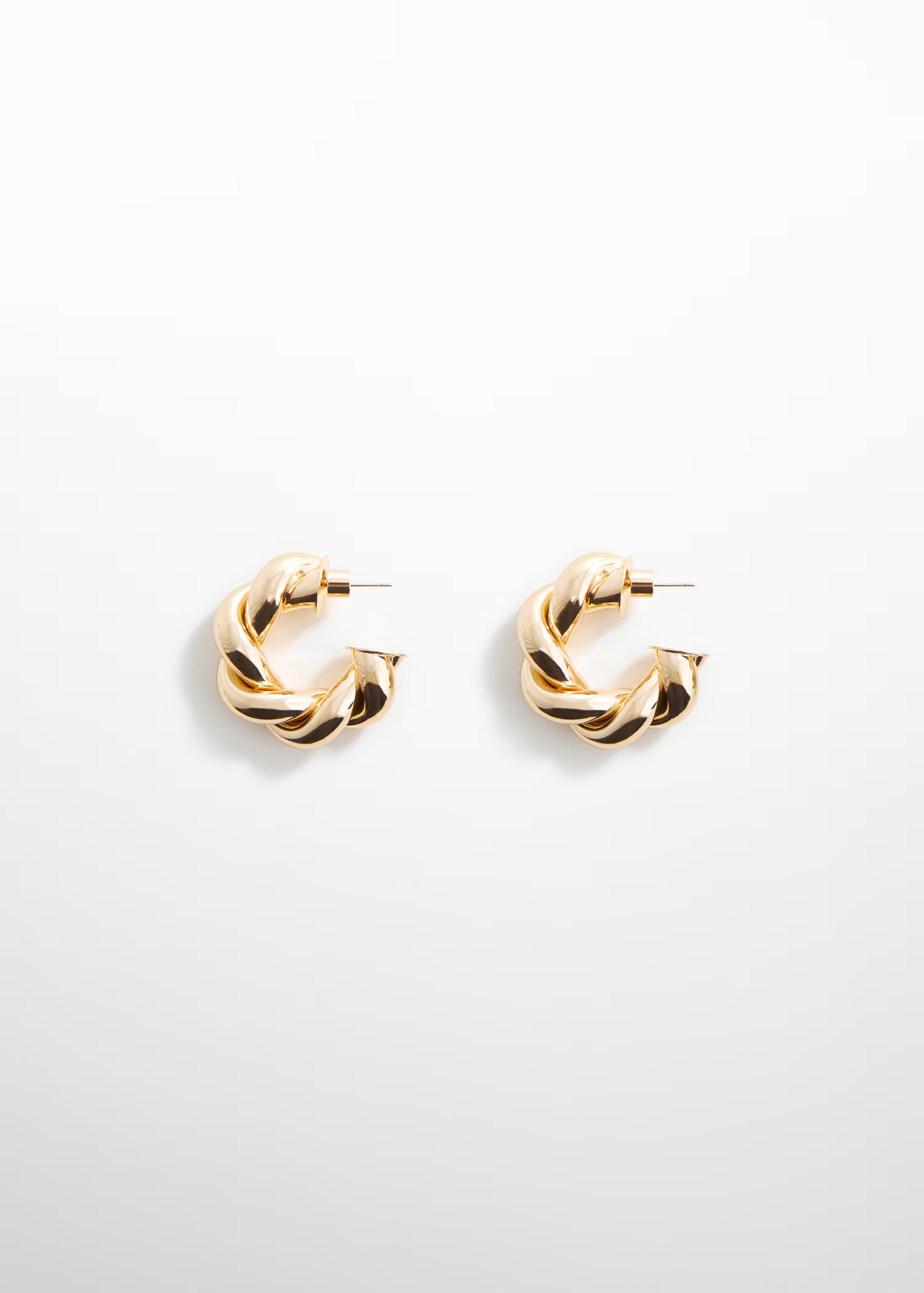 Intertwined hoop earrings | MANGO (UK)