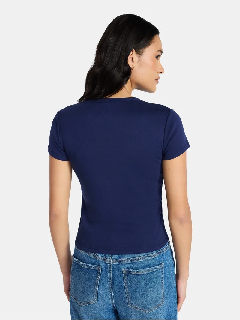 Social Edition Women's Americana Flag and Bows Graphic Tee, Sizes XXS-XXL | Walmart (US)