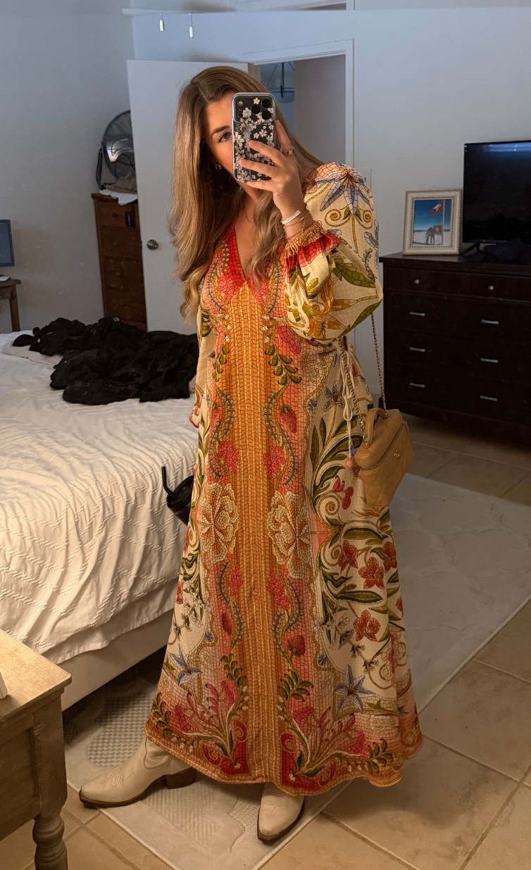 Fun floral dress that can be worn for numerous occasions - dinner out, wedding rehearsal dinner, vacation. Dress up or dress down. I’m wearing a size Medium 

#LTKootd #LTKTravel #LTKWedding