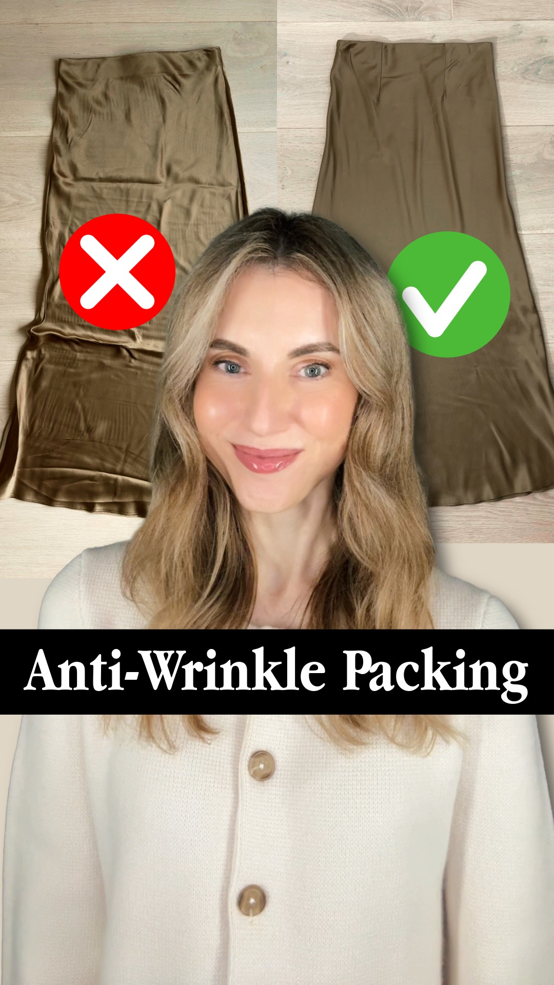 The simple packing mistake that ruins your clothes before you even arrive: folding in half ✈️I use the wrap method - long items like pants and maxi skirts go in first, flat, so the full width is on the long side. Everything else packs in the center, then the long layers wrap around for soft corners, no hard creases. ✈️ A few more things I swear by: light-colored packing cubes are easier to spot in a dark suitcase. Ponte is a knit construction, so it doesn't wrinkle like woven fabrics do. And I always wear my trench on the plane so the collar roll doesn't get crushed in the bag. 🛄 I’m wearing the structured cardigan in ivory S, trench coat navy S, suede loafers size 8.5 (TTS), ponte pants XS (I have the 32” inseam and had to hem it; I recommend the 30” for flats). I’m 5’7” 🤍 #quincepartner @onequince 🤍 ponte pants | wide leg pants | travel pants | travel hacks| cashmere cardigan | trench coat | base layers | winter basics | travel wardrobe | capsule wardrobe | @Quince cashmere | knit pants | elastic waist pants | layering pieces | modern quiet luxury | airport outfit | packing cubes | suitcase | carryon


#LTKTravel #LTKWorkwear #LTKSeasonal
