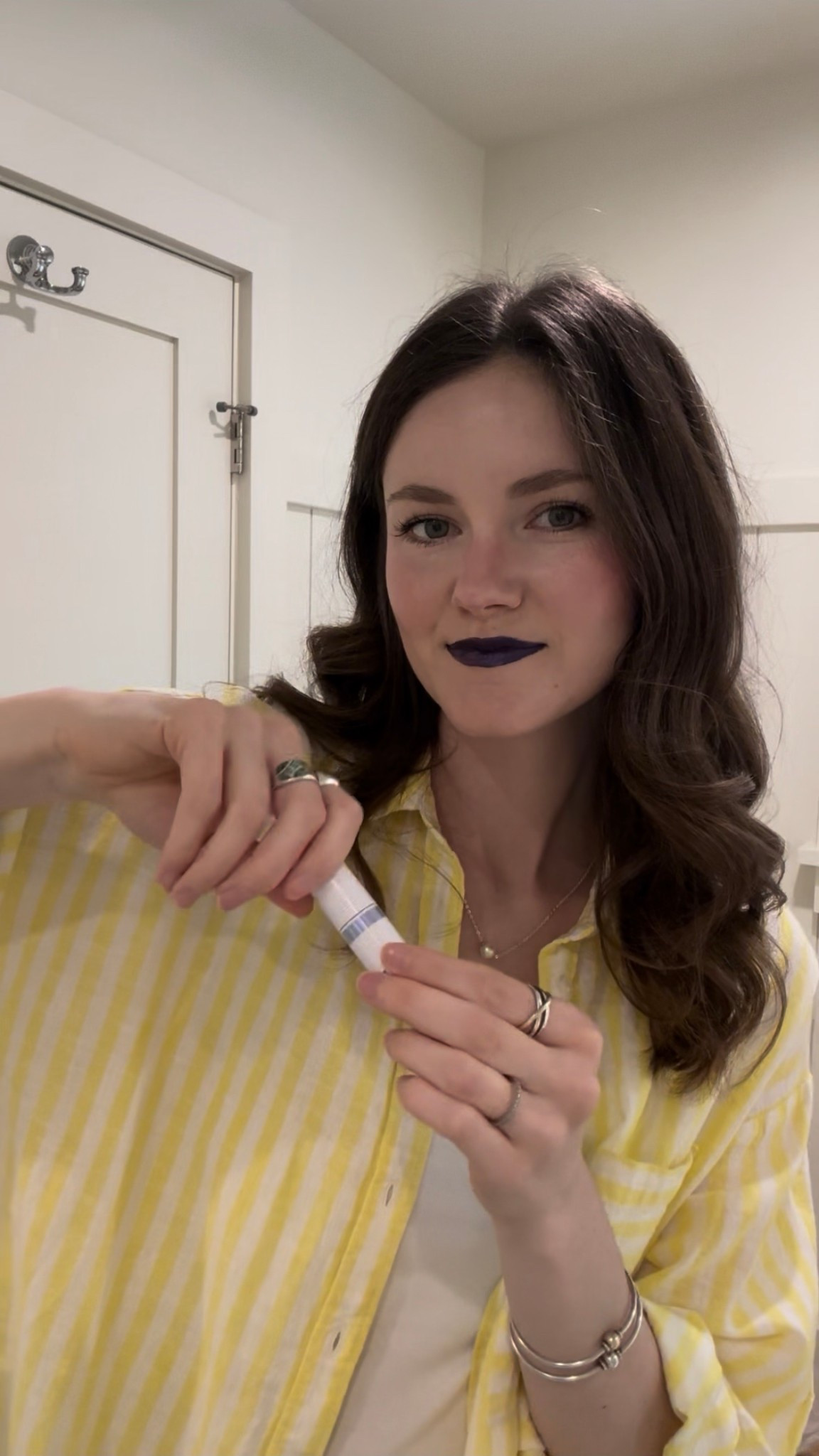 My favorite lip stain that lasts for hours - Wonderskin in the color charming 