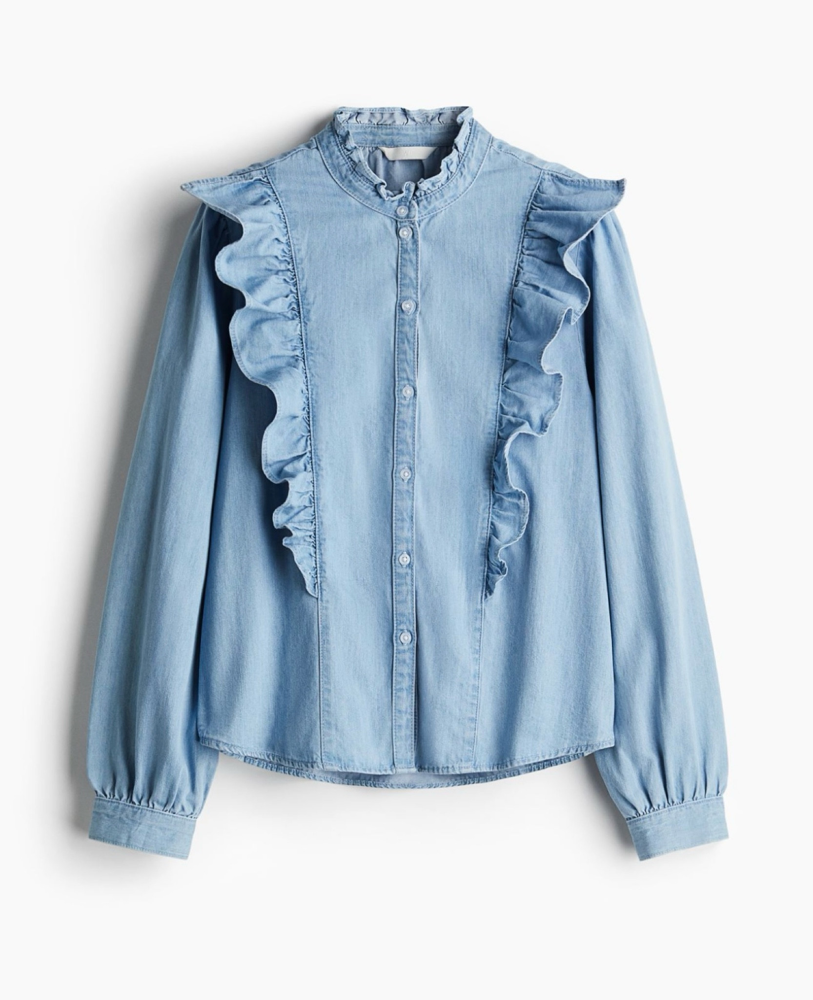 Love this denim blouse doe $34.99!