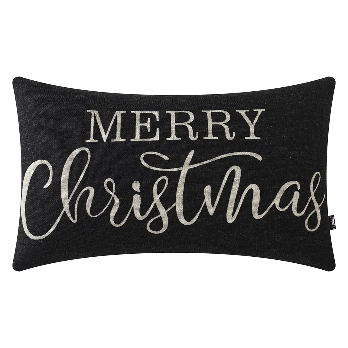 TRENDIN Christmas Throw Pillow Cover 20x12 inch, Black Lumbar Throw Pillowcase, Home Chair Office... | Walmart (US)