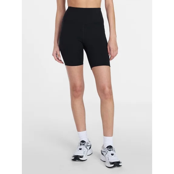 Athletic Works Women's and Women's Plus High Rise Bike Shorts, 7" Inseam, Size XS-4X | Walmart (US)