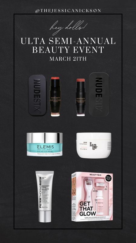 My picks for the Ulta Semi Annual Beauty sale event for March 21st! These picks are 50% off for 1 day! 🥳😇🩷

#LTKfindsunder50 #LTKsalealert #LTKbeauty