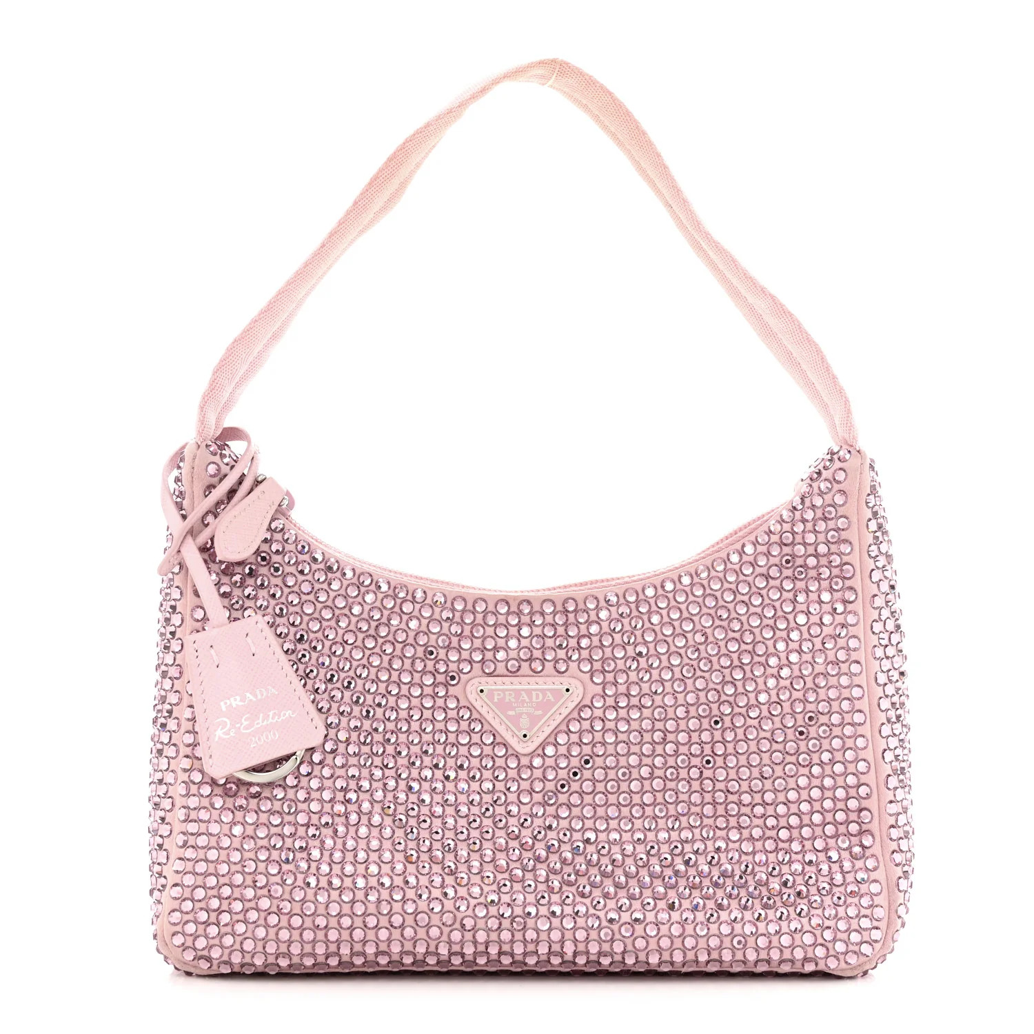 Satin Crystal Mini Re-Edition 2000 Bag Alabastro | FASHIONPHILE (US)