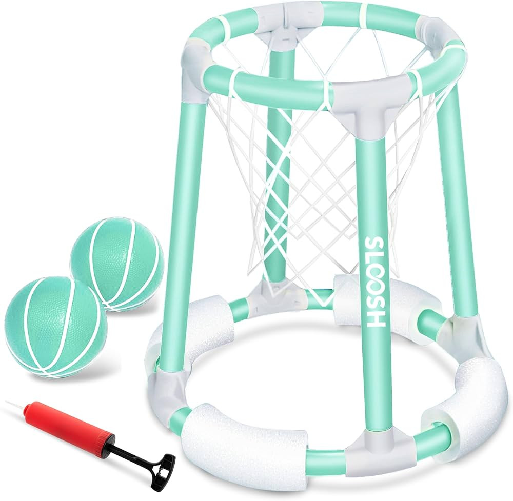Sloosh Pool Basketball Hoop Toys, Floating Basketball Pool Game, Swimming Floats Toys with Balls ... | Amazon (US)