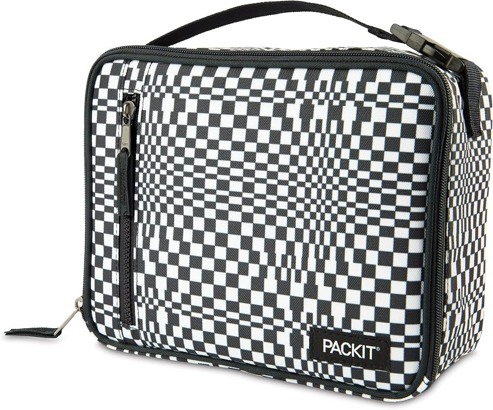 PackIt Freezable Classic Lunch Box, Checked Out, Built with EcoFreeze Technology, Collapsible, Re... | Amazon (US)