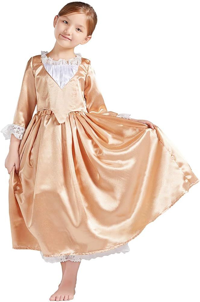 WXHCOS Hamilton Kids Dress Little Girl Princess Dress Music Show Dancing Dress Halloween Cosplay ... | Amazon (US)