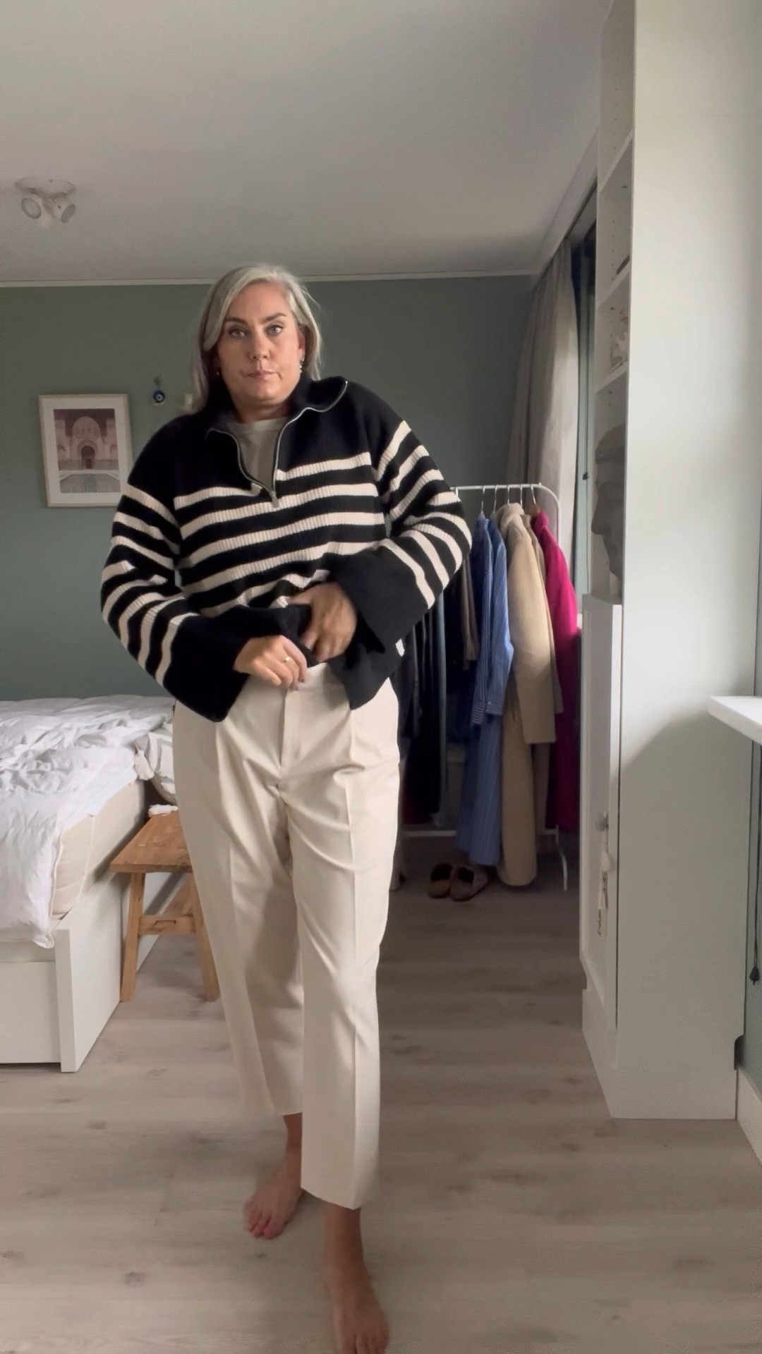 30 days of fall/winter outfits - day 20

Uniqlo supima cotton t-shirt, cream heat tech trousers, H&M striped wool sweater, Uggs classic mini, uniqlo trenchcoat, viral crossbody bag. 

#LTKSeasonal #LTKmidsize #LTKstyletip