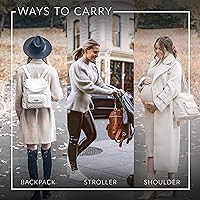 Petit Monaco Diaper Bag Backpack by Luli Bebe - Designer Modern Vegan Leather Diaper Bag Backpack... | Amazon (US)