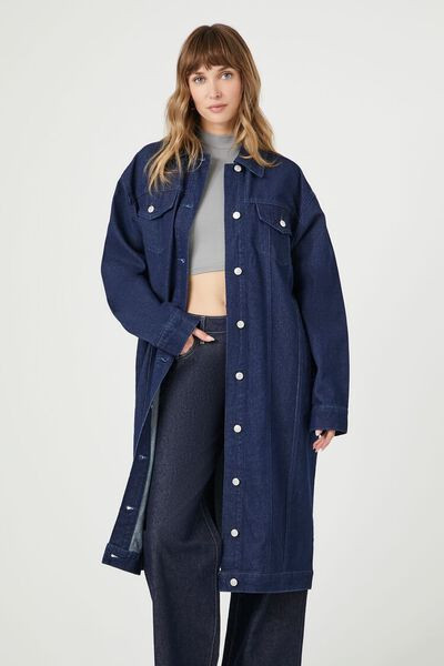 Denim Longline Trucker Jacket | Forever 21