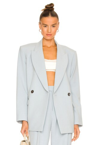 Kaya Blazer in Light Blue | Revolve Clothing (Global)