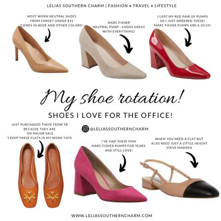Classic shoes that you’ll put in rotation and keep for years! Everyone needs a pair of red, pink, and a great taupe pair of pumps and chic flats! 

#LTKMostLoved #LTKshoecrush #LTKworkwear