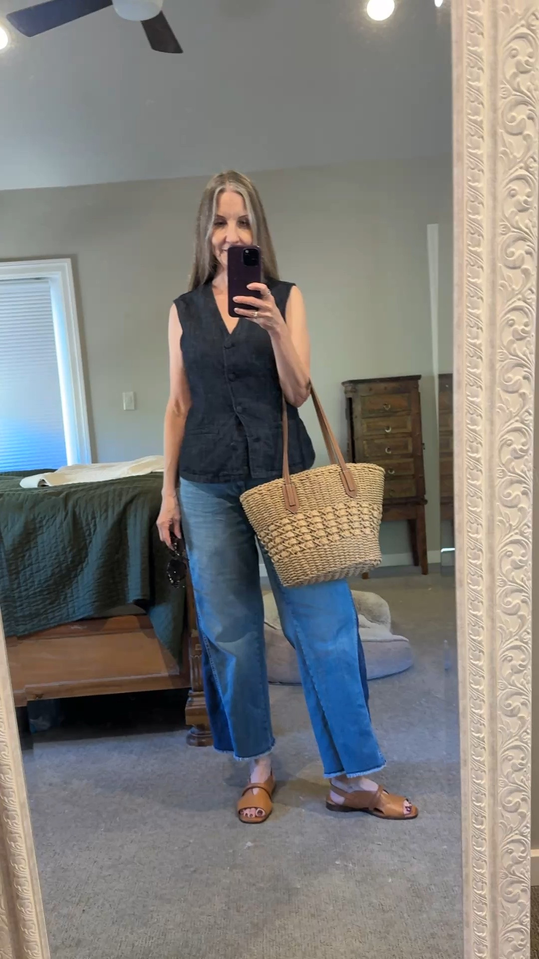 Summer outfit. #cooljeans #denimvest #endofsummer

#LTKOver40 #LTKSeasonal #LTKootd