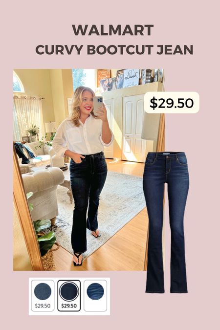 High rise and mid rise bootcut jeans under$ 30. I’m wearing my true size 12. These are the high rise boot cut, my personal favorites from the entire haul. From Walmart and under $30!

#LTKmidsize #LTKcurves #LTKunder50
