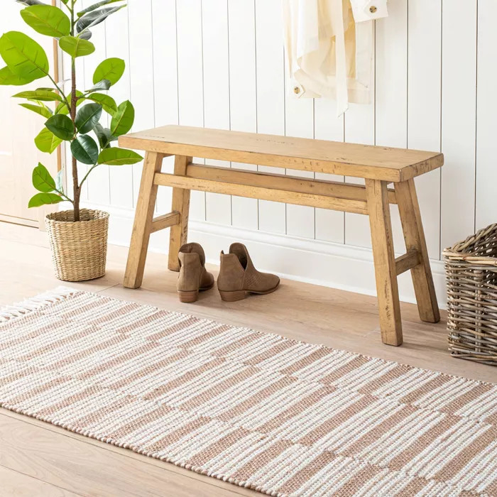 Wooden Bench Natural - Threshold designed with Studio McGee | Target